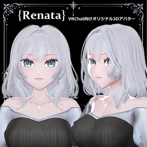 【VRChat対応】Renata｜静かな気品を纏うオリジナル3Dアバター v1.0 缩略图 2