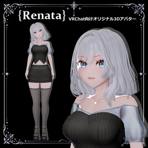 【VRChat対応】Renata｜静かな気品を纏うオリジナル3Dアバター v1.0 缩略图 3