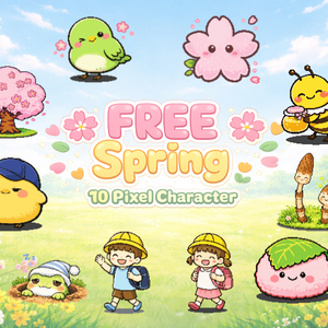 FR-12｜無料お試し FR-12｜ドット絵10点（透過PNG）　FR-12 | Free Sample