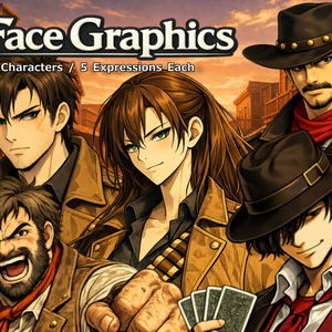 FG05｜Face Graphics 50点（透過PNG／商用OK） / Face Graphics x50 (PNG)