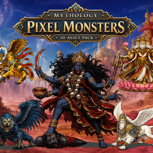 CP34-D151｜神話モンスター30体（透過PNG／商用OK） / Mythology Monsters x30 (PNG)