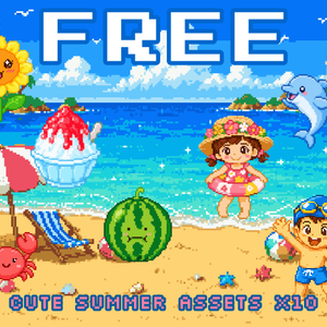 FR-18｜無料お試し FR-18｜ドット絵10点（透過PNG）　FR-18 | Free Sample