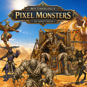 CP39｜神話モンスター30体（透過PNG／商用OK） / Mythology Monsters x30