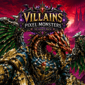 CP44｜ヴィラン・悪役キャラクター30体（透過PNG／商用OK） / Villains x30
