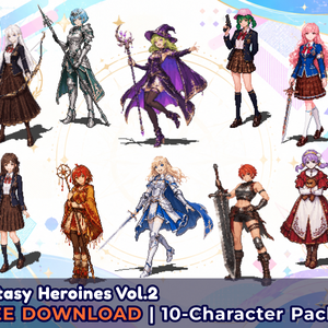 FR-20｜無料お試し FR-20｜ドット絵10点（透過PNG）　FR-20 | Free Sample