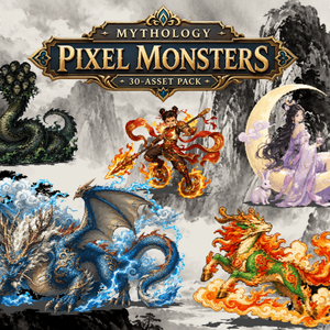 CP48-D211｜神話モンスター30体（透過PNG／商用OK） / Mythology Monsters x30 (PNG)