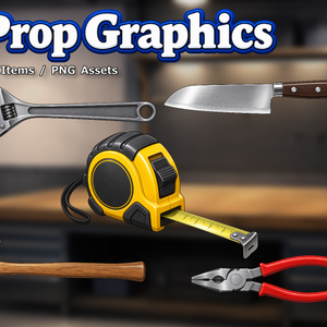 PR03｜現代小物 25点（PNG／商用OK） / Modern Props x25 (PNG)