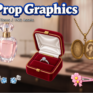 PR04｜現代小物 25点（PNG／商用OK） / Modern Props x25 (PNG)