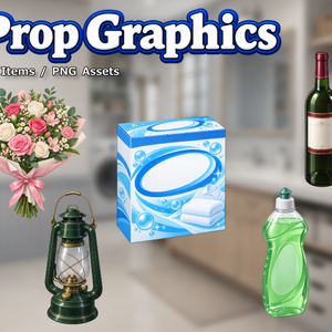 PR08｜現代小物 25点（PNG／商用OK） / Modern Props x25 (PNG)