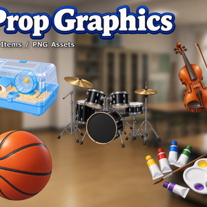 PR09｜現代小物 25点（PNG／商用OK） / Modern Props x25 (PNG)