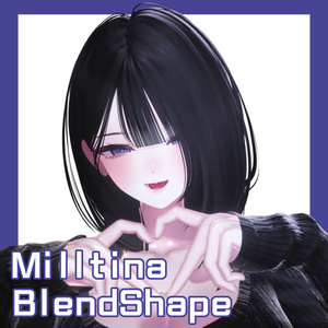 【ミルティナ/Milltina】Milltina Face BlendShape +7 face animation