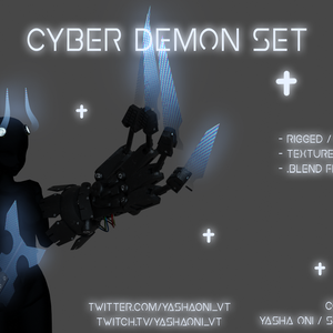 Cyber Demon Set - Tail, Horns, Claws