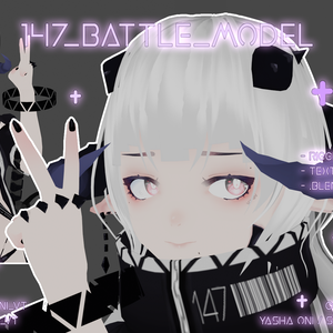 Vtuber / Vrchat model + Gunblades! - .FBX, .blend, unitypackage, .vsfavatar