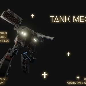 Tank Mecha .FBX, .blend, .unitypackage, animations