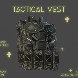 Tactical tech wear Vest - .FBX, .blend, .unitypackage