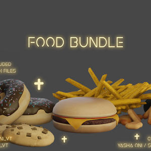Food Bundle! - .FBX, .blend, unitypackage