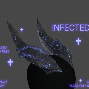 Infected horns - .FBX, .blend, .unitypackage