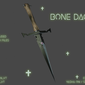 Bone dagger - .FBX, /BLEND, UNITYPACKAGE