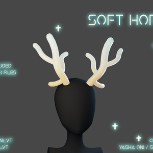 Soft Fuzzy Horns - .FBX, .BLEND, UNITYPACKAGE FILES