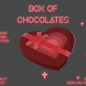 Heart Candy Box - .FBX, .BLEND, UNITYPACKAGE FILES