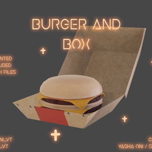 Burger and Box! - .FBX, .BLEND, UNITYPACKAGE FILES