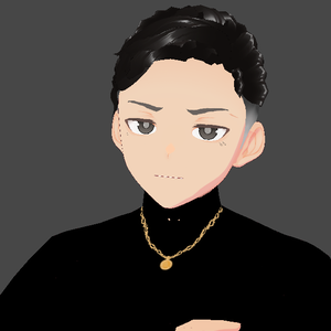 【Vroid】ティアドロップ　涙　喧嘩ミツボシ　タトゥー　眉上喧嘩傷