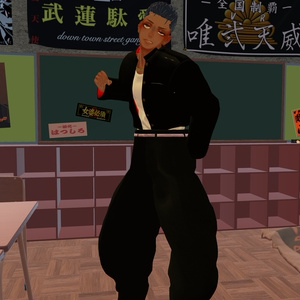 【珍飯亭共通素体対応】短ラン⭐︎ボンタン&ドカンセット　 Japanese Delinquent "Yankii" Outfit - Short Gakuran & Bontan 缩略图 5