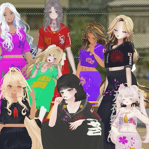 【ラシューシャ、しなの対応】特攻セーラー服　ポーズ３パターン付き！ 缩略图 10
