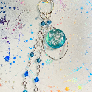 再再再販 FF14 月 レアチェコガラス メネフィナ ピアス イヤリング