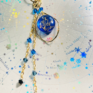 再再再販 FF14 月 レアチェコガラス メネフィナ ピアス イヤリング