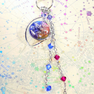 再再再販 FF14 月 レアチェコガラス メネフィナ ピアス イヤリング