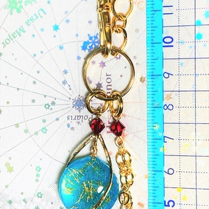 再再再販 FF14 月 レアチェコガラス メネフィナ ピアス イヤリング