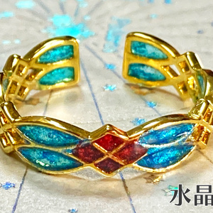 再再再販 FF14 月 レアチェコガラス メネフィナ ピアス イヤリング - 2