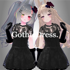 【VRC】🩷GothicDress🩷ワンピース【MA対応】