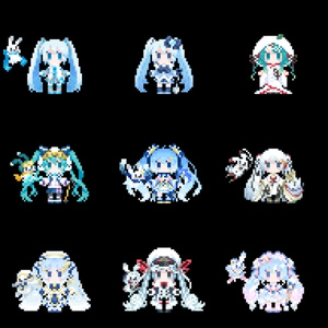 ホロ加工缶バッジB＜asteroid：鏡音リン＞ - Rella Artworks
