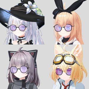 【無料版あり〼】割れる！サングラスギミック モデル2【VRChat想定】 缩略图 3