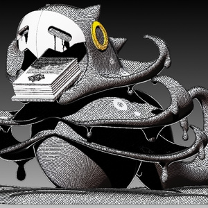 Hololive ファン Bookwyrm モデル Ver.1.0　3Dプリンター用 