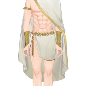 【live2d モデル】 L2D MODEL DEMIGOD MAN READY TO RIG PSD FILE