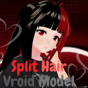 Vroid Model Split Hair | 