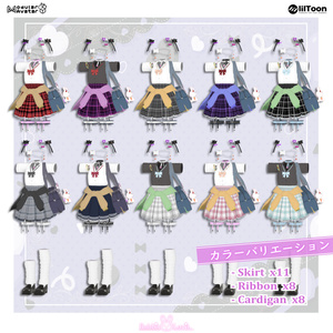 かわいい『JKギャル制服🎀』+ 遅刻パン🍩（10アバター対応） 缩略图 7
