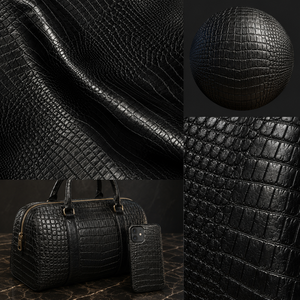 ONYX CROC – 4K Seamless PBR Leather Texture
