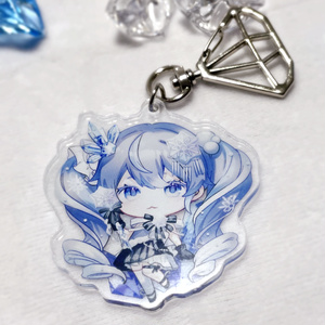 ゆき アクリルキーホルダー 雪ミク2025～Crystal～】アクリルキーホルダー - ゆにぃ - BOOTH