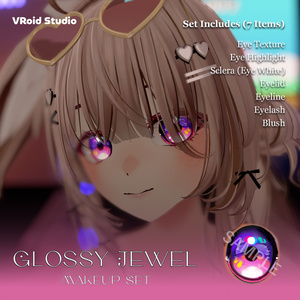 【VRoid】Glossy Jewel Makeup Set