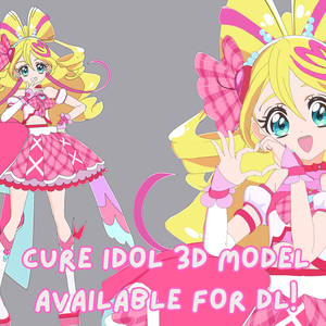 [Blender]　キュアアイドル 同人３Ｄモデル