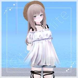 【44アバター対応】#CitrusWhite【VRChat向け衣装モデル】 缩略图 6