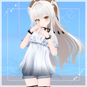【44アバター対応】#CitrusWhite【VRChat向け衣装モデル】 缩略图 12