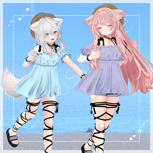 【44アバター対応】#CitrusWhite【VRChat向け衣装モデル】 缩略图 13