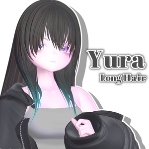 【12 avatars】Yura Long Hair【VRC Hair】