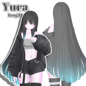 【12 avatars】Yura Long Hair【VRC Hair】 缩略图 2