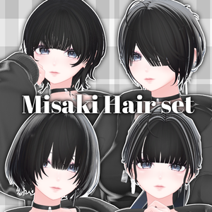 Misaki Hair set【VRC Hair】